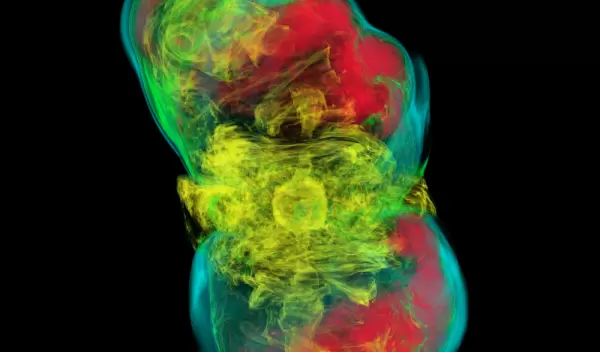 Visualization of a rotating and highly magnetized progenitor star