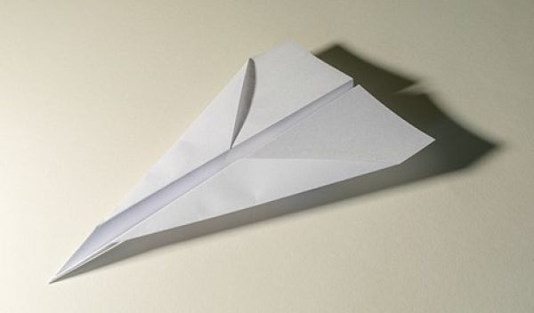 a paper airplane