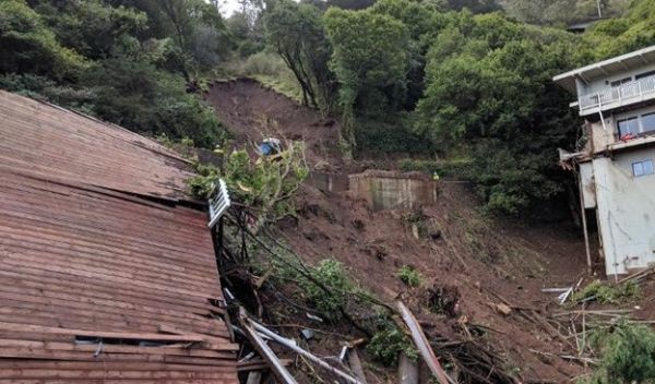 a shallow landslide