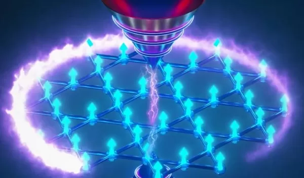 Chiral Motion of Electrons in a Chern Topological Magnet