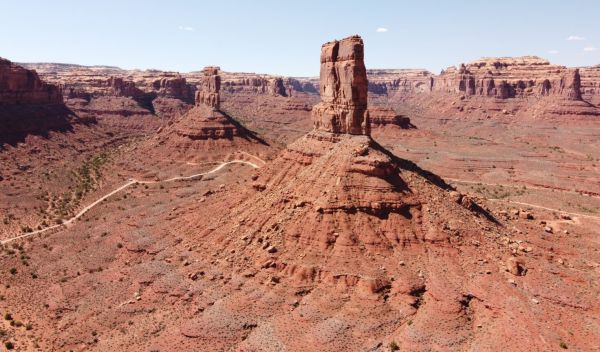 red rock towers