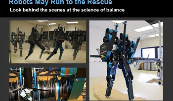Slideshow image showing robot walking