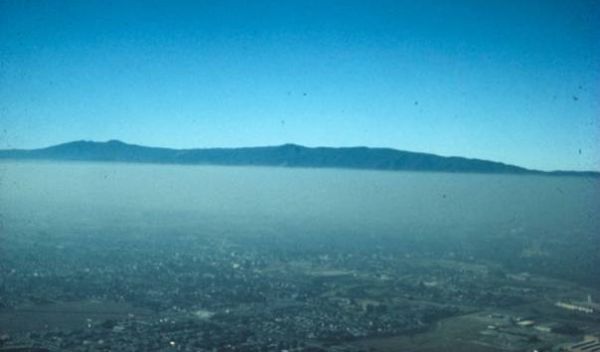 Smog over San Jose, California