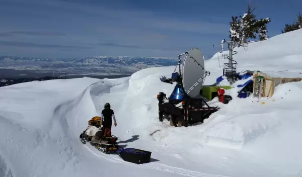 snowfall that was generated by cloud seeding