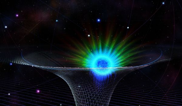 Illustration of a black hole.