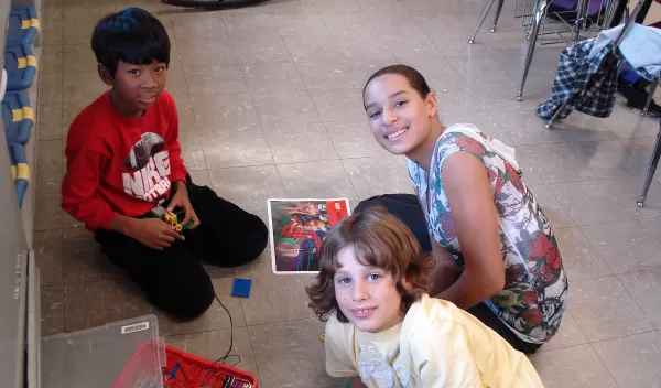 Photo of students participating in the STOMP program.