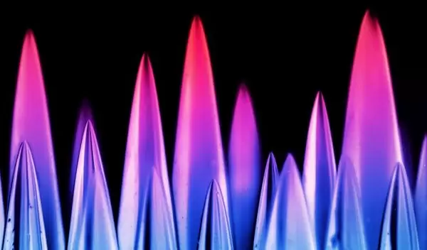 false-color photograph shows a