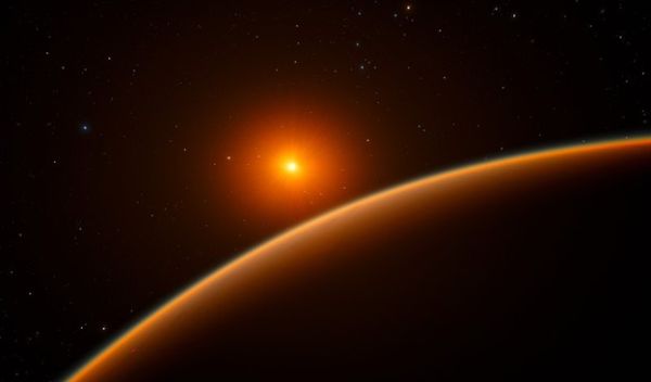 artist's impression of the super-Earth exoplanet LHS 1140b