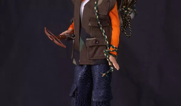 Treetop Barbie dressed for canopy research