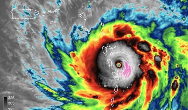 satellite image of Hurricane Maria