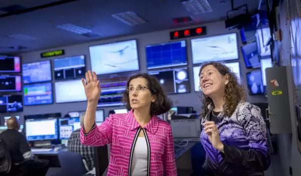 France Cordova and Gabriela Gonzalez at LIGO