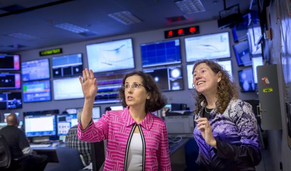 France Cordova and Gabriela Gonzalez at LIGO