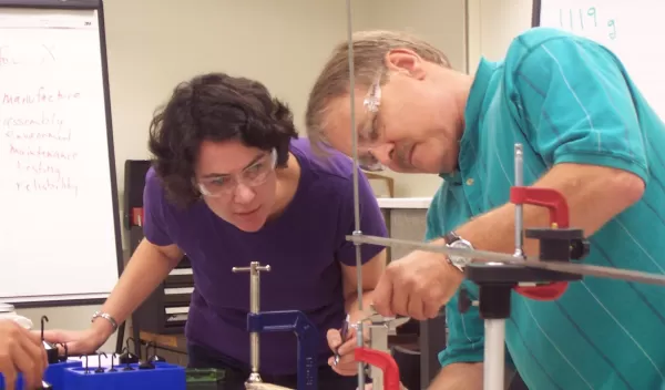 teachers working on design challenge