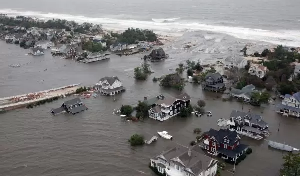 damage to the New Jersey coastline