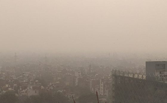 buildings hiding behind air pollution