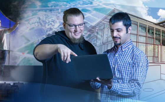 three images displaying the use of digital twin