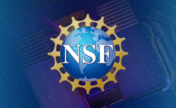 NSF logo against a blueish background