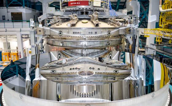 Rubin Observatory’s 8.4-meter combined primary/tertiary mirror was coated with protected silver in April 2024.