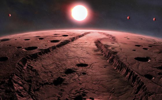 Surface of planet discovered by the International Gemini Observatory