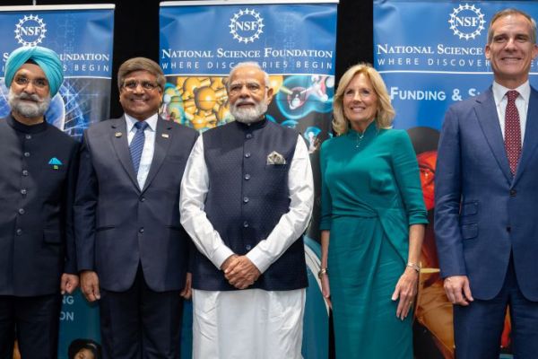 NSF Director Panchanathan had the honor of hosting First Lady Dr. Jill Biden and Indian Prime Minister Narendra Modi at NSF headquarters.