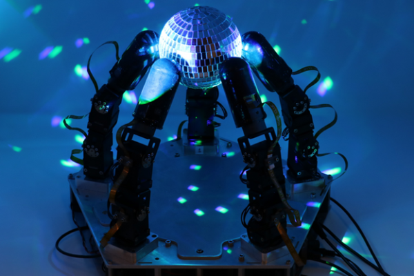 Using a sense of touch, a robot hand can manipulate in the dark or in difficult lighting conditions.