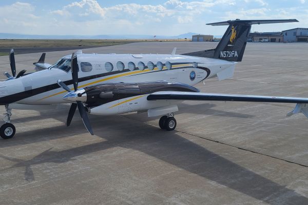 University of Wyoming King Air Research Aircraft, on the ground