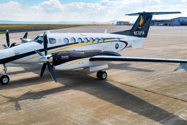 University of Wyoming King Air Research Aircraft, on the ground