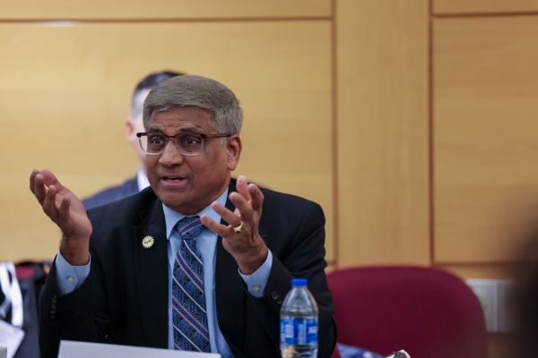 NSF Director Sethuraman Panchanathan attends the “ROADMAP Summit” in Washington, D.C., on Dec. 3, 2024.