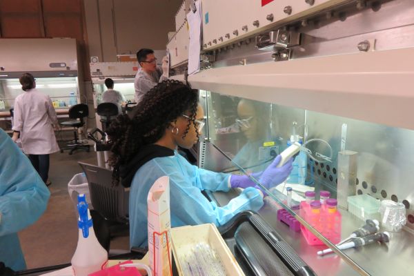 Student doing research at the Next-Generation National ATE center