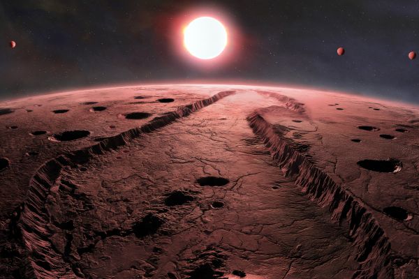 Surface of planet discovered by the International Gemini Observatory